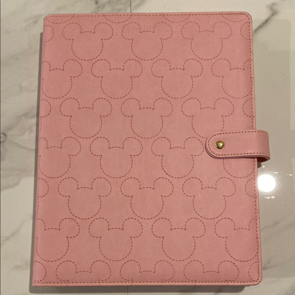 Disney Pink Embossed Mickey Mouse Notebook with extras!